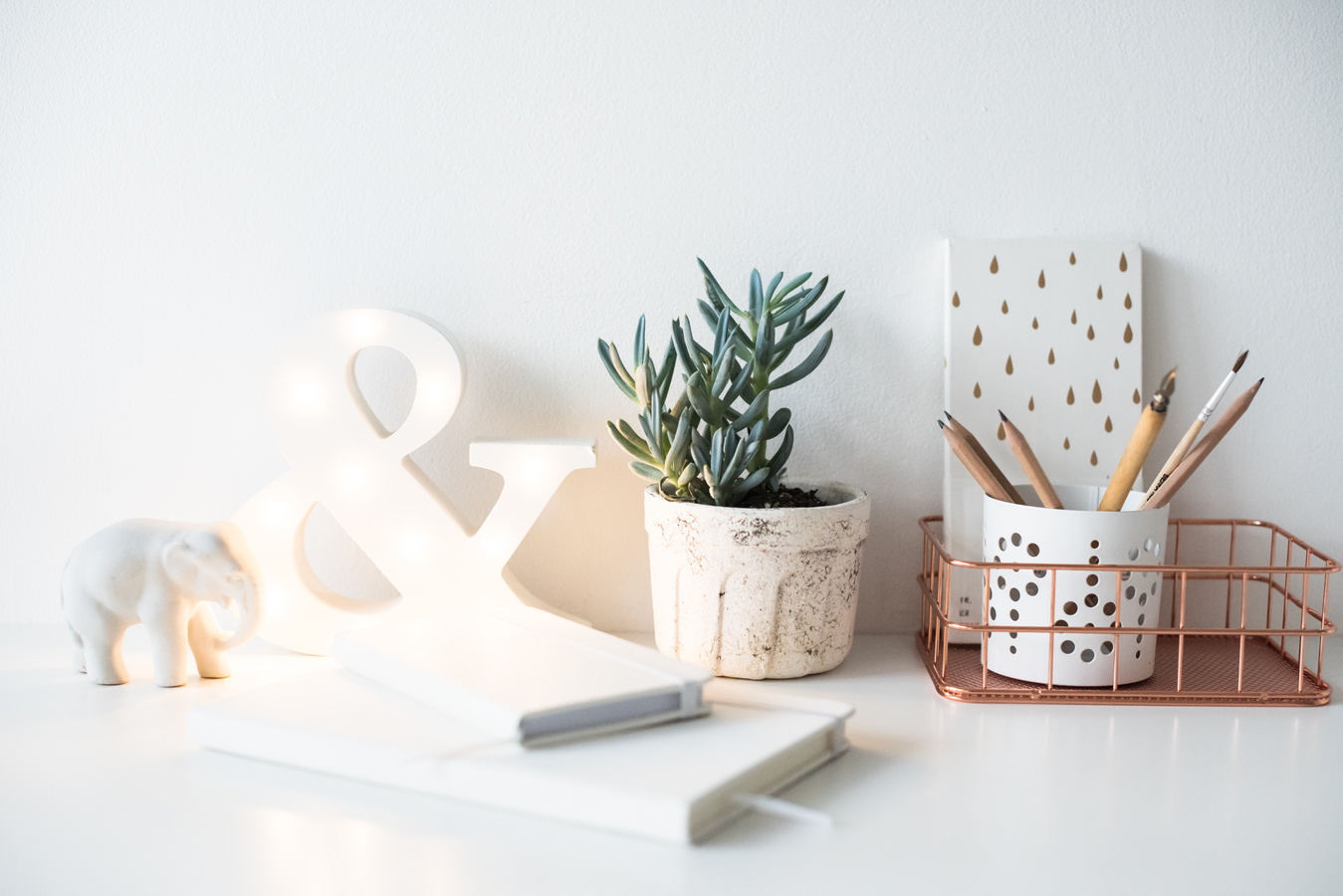 White Home Office Table